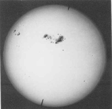 sunspot1 visible light