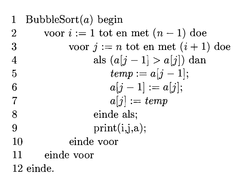 Bubble sort