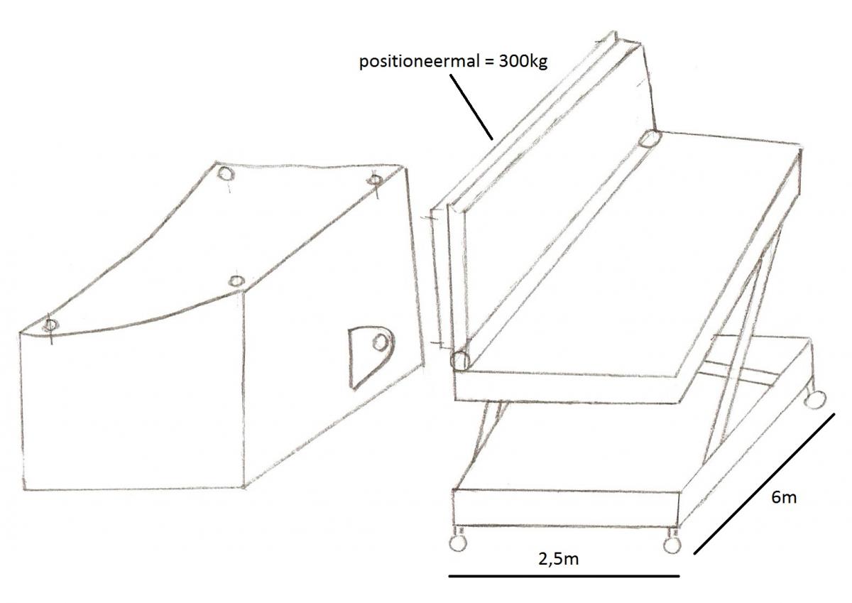 tafel met kantelblad