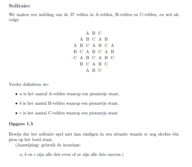 Solitaire aanwijzing