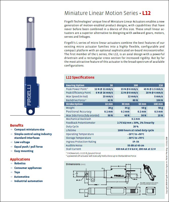 L 12 Actuator