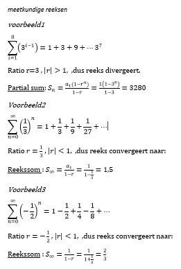 Meetkundige reeksen