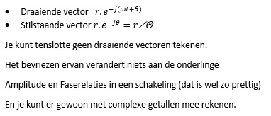 draaiende en stilstaande vectoren