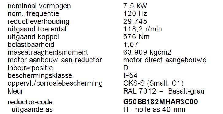 Motor specs 18037