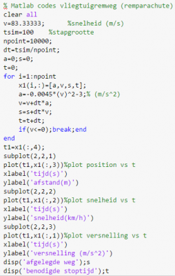 Matlab programmacode