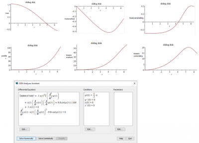 sliding disk simulatie