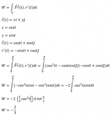 arbeid in vectorveld