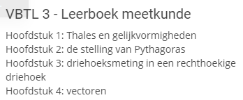 VBTL 3 meetkunde