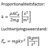 proportionaliteitsfactor