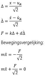 bewegingsvergelijking legger