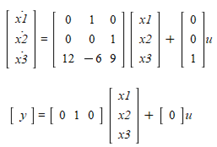 state space matrix vorm