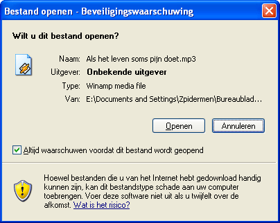 Beveiligingswaarschuwing